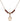 Saint Peter Canisius Birthstone Necklace | 1/2 inch | 4mm Beads  Garnet 14kt Gold Filled