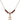 Saint Daria Birthstone Necklace | 1/2 inch | 4mm Beads  Garnet 14kt Gold Filled