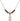 Saint Daria Birthstone Necklace | 1/2 inch | 4mm Beads  Garnet 14kt Gold Filled