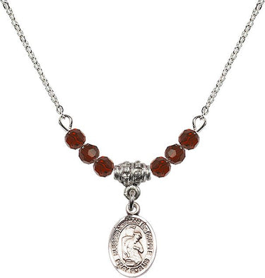 Blessed Herman the Cripple Birthstone Necklace | 1/2 inch
