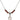 Saint Jeanne Jugan Birthstone Necklace | 1/2 inch | 4mm Beads  Garnet Sterling Silver
