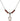 Saint Jeanne Jugan Birthstone Necklace | 1/2 inch | 4mm Beads  Garnet Sterling Silver