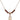 Saint Maron Birthstone Necklace | 1/2 inch | 4mm Beads  Garnet 14kt Gold Filled