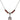 Our Lady of Czestochowa Birthstone Necklace | 1/2 inch | 4mm Beads  Garnet Sterling Silver