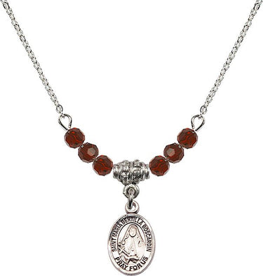 St. Maria Bertilla Boscardin Birthstone Necklace | 1/2 inch | 4mm Beads