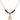 Saint Joseph Marello Birthstone Necklace | 1/2 inch | 4mm Beads  Garnet 14kt Gold Filled