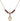 Saint Joseph Marello Birthstone Necklace | 1/2 inch | 4mm Beads  Garnet 14kt Gold Filled