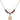 Saint Claude de la Colombiere Birthstone Necklace | 1/2 inch  Garnet 14kt Gold Filled