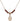 Saint Claude de la Colombiere Birthstone Necklace | 1/2 inch  Garnet 14kt Gold Filled