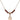 Saint Peter Claver Birthstone Necklace | 1/2 inch | 4mm Beads  Garnet 14kt Gold Filled