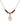Saint Peter Claver Birthstone Necklace | 1/2 inch | 4mm Beads  Garnet 14kt Gold Filled