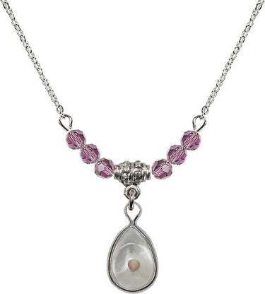 Mustard Seed Birthstone Necklace | 5/8 inch | 4mm Beads