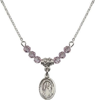 St. Genevieve Birthstone Necklace | 1/2 inch | 4mm Beads