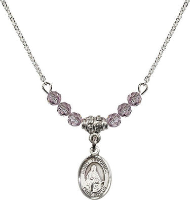 St. Veronica Birthstone Necklace | 1/2 inch | 4mm Beads