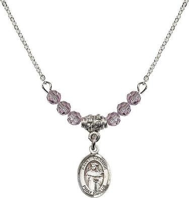 St. Casimir of Poland Birthstone Necklace | 1/2 inch | 4mm Beads