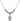 Saint Jerome Birthstone Necklace | 1/2 inch | 4mm Beads  Light Amethyst Sterling Silver