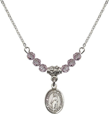 Saint Catherine of Alexandria Birthstone Necklace | 1/2 inch