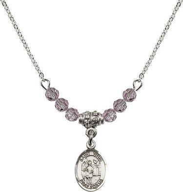 St. Vitus Birthstone Necklace | 1/2 inch | 4mm Beads