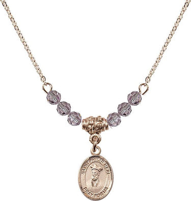 St. Philip Neri Birthstone Necklace | 1/2 inch | 4mm Beads