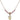 Saint Christopher Birthstone Necklace | 3/8 inch | 4mm Beads  Light Rose 14kt Gold Filled