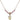 Saint Christopher Birthstone Necklace | 3/8 inch | 4mm Beads  Light Rose 14kt Gold Filled