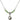Shell Birthstone Necklace | 1/2 inch | 4mm Beads  Peridot Sterling Silver