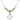 Cross Birthstone Necklace | 7/8 inch | 4mm Beads  Peridot Sterling Silver