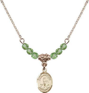St. Benjamin Birthstone Necklace | 1/2 inch | 4mm Beads
