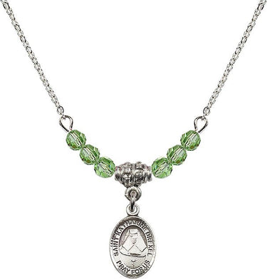 St. Katharine Drexel Birthstone Necklace | 1/2 inch | 4mm Beads