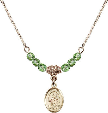 St. Jane of Valois Birthstone Necklace | 1/2 inch | 4mm Beads