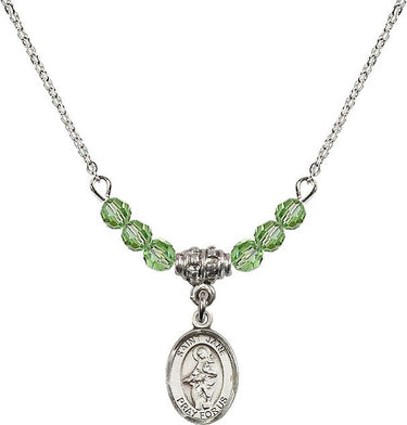 St. Jane of Valois Birthstone Necklace | 1/2 inch | 4mm Beads