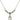 Saint Helen Birthstone Necklace | 1/2 inch | 4mm Beads  Peridot Sterling Silver