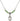 Saint Helen Birthstone Necklace | 1/2 inch | 4mm Beads  Peridot Sterling Silver