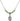 Saint John the Apostle Birthstone Necklace | 1/2 inch | 4mm Beads  Peridot Sterling Silver