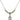 Saint Lazarus Birthstone Necklace | 1/2 inch | 4mm Beads  Peridot Sterling Silver