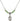 Saint Lazarus Birthstone Necklace | 1/2 inch | 4mm Beads  Peridot Sterling Silver
