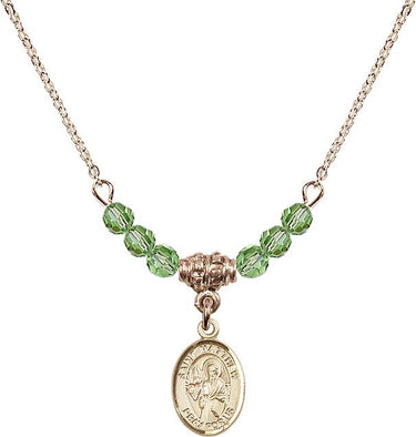 Saint Matthew the Apostle Birthstone Necklace | 1/2 inch