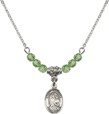 Collar con dije del Arcángel San Rafael | 1/2 pulgada