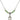 Saint Thomas the Apostle Birthstone Necklace | 1/2 inch | 4mm Beads  Peridot Sterling Silver