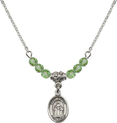 Saint Sophia Birthstone Necklace | 1/2 inch | 4mm Beads