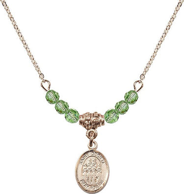 Saint Cecilia Choir Birthstone Necklace | 1/2 inch | 4mm Beads