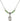 Holy Family Birthstone Necklace | 1/2 inch | 4mm Beads  Peridot Sterling Silver