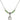 Blessed Trinity Birthstone Necklace | 1/2 inch | 4mm Beads  Peridot Sterling Silver