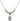Saint Christian Demosthenes Birthstone Necklace | 1/2 inch | 4mm Beads  Peridot Sterling Silver