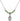 Saint John Licci Birthstone Necklace | 1/2 inch | 4mm Beads  Peridot Sterling Silver