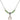 Saint Pauline Visintainer Birthstone Necklace | 1/2 inch | 4mm Beads  Peridot Sterling Silver