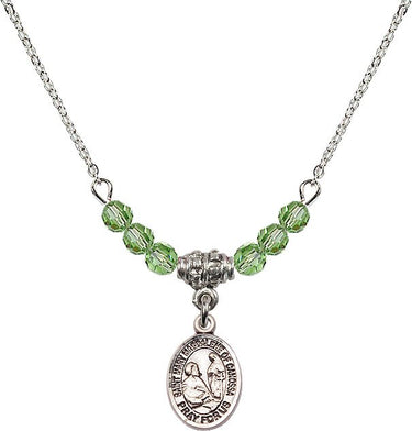 St. Mary Magdalene of Canossa Birthstone Necklace | 1/2 inch | 4mm Beads