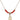 Saint Benjamin Birthstone Necklace | 1/2 inch | 4mm Beads  Ruby 14kt Gold Filled