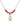 Saint Benjamin Birthstone Necklace | 1/2 inch | 4mm Beads  Ruby 14kt Gold Filled