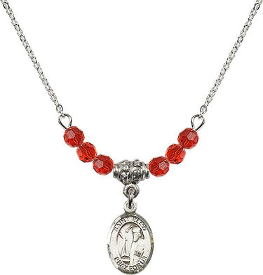 St. Elmo Birthstone Necklace | 1/2 inch | 4mm Beads